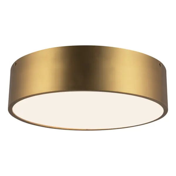 Brisbane 16" Flush Mount in Aged Gold - Image 4