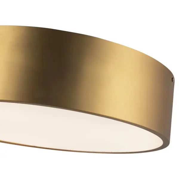 Brisbane 16" Flush Mount in Aged Gold - Image 5