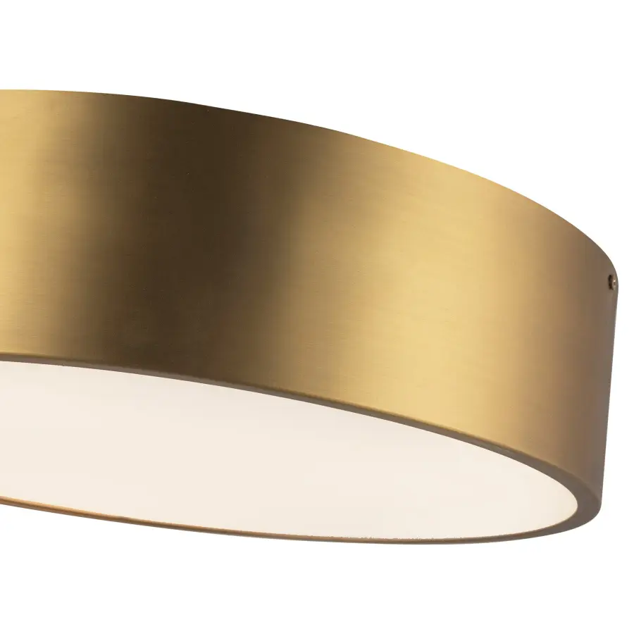 Brisbane 16" Flush Mount in Aged Gold - Image 5
