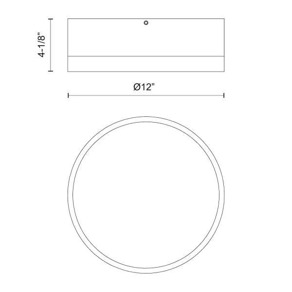 Brisbane 12-Inch Flush Mount in Aged Gold/Matte Black - Image 15