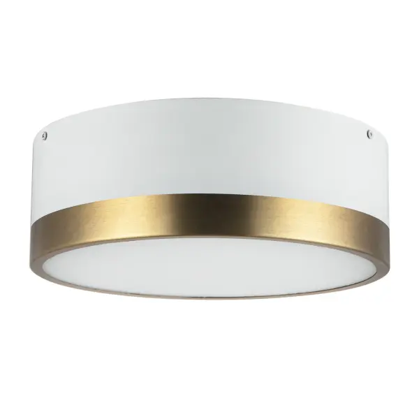 Brisbane 12-Inch Flush Mount in Aged Gold/Matte Black - Image 8