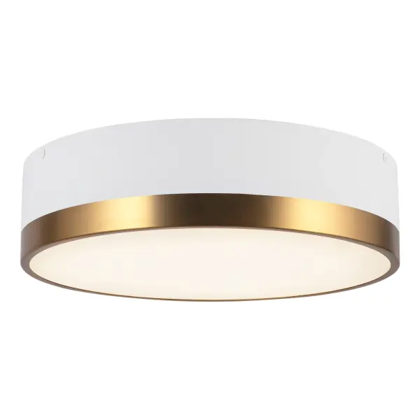 Brisbane 16" Flush Mount in Aged Gold/Matte Black - Image 7