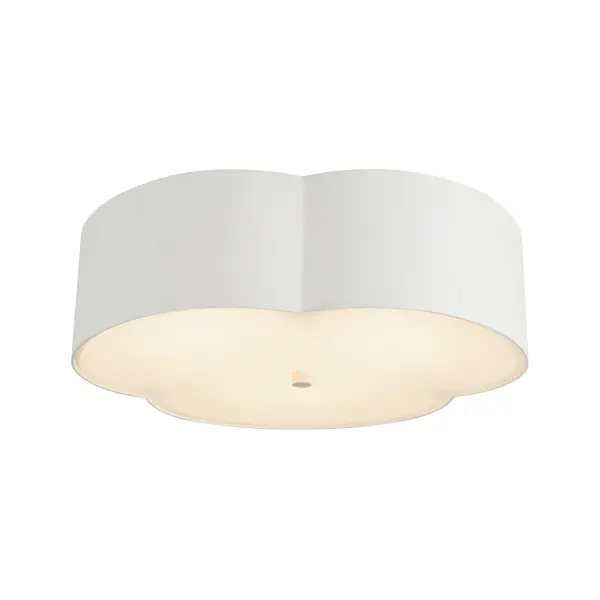 Adella 14-Inch Flush Mount in Aged White - Image 11