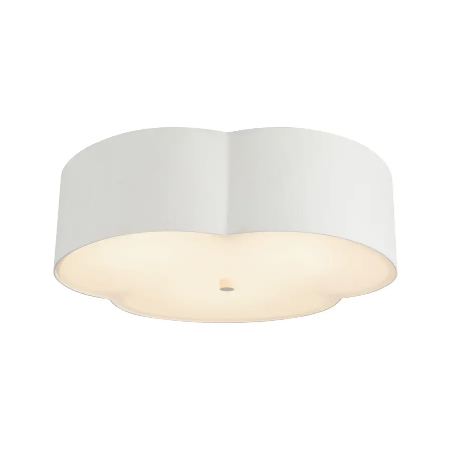 Adella 14-Inch Flush Mount in Aged White - Image 11