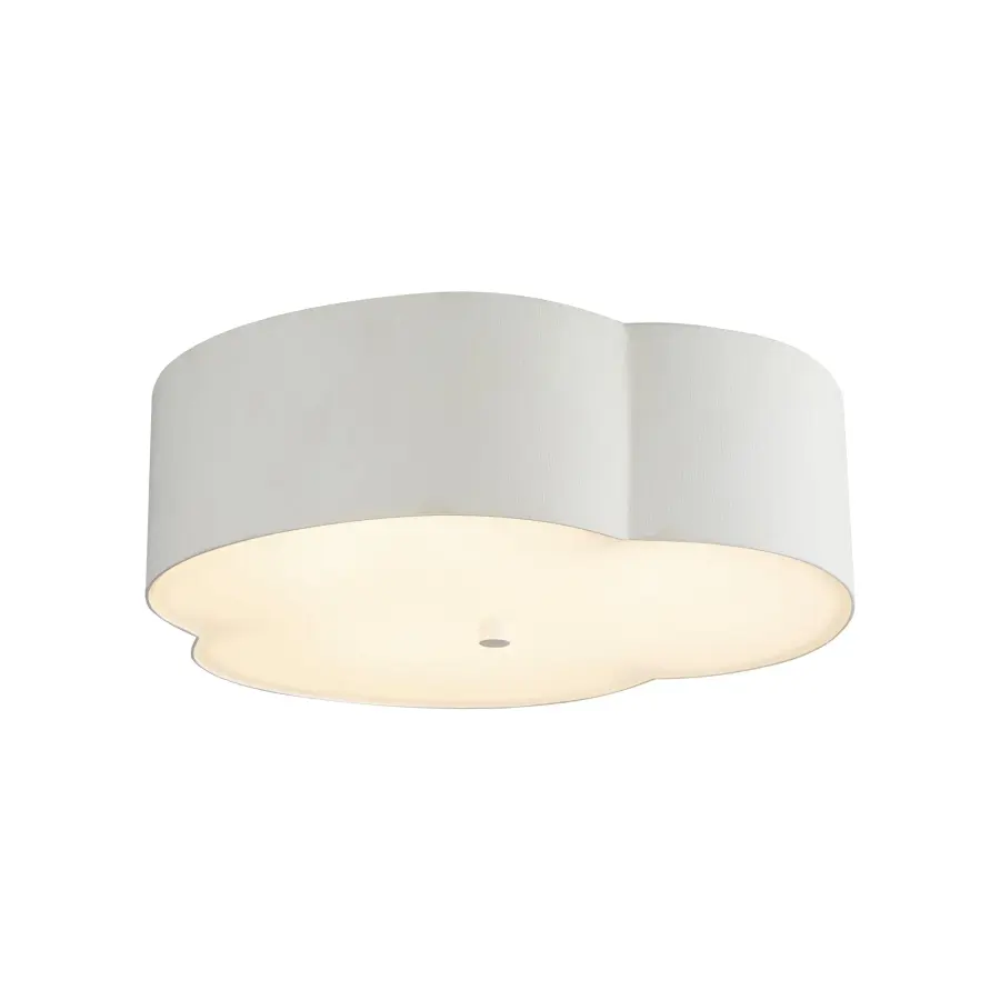 Adella 14-Inch Flush Mount in Aged White - Image 12