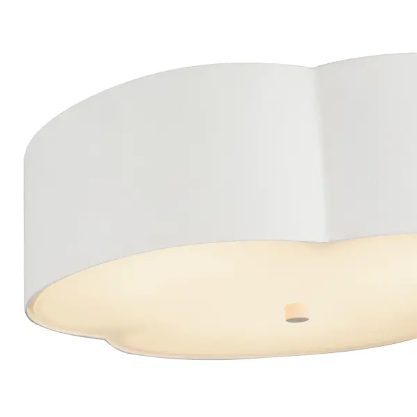 Adella 14-Inch Flush Mount in Aged White - Image 13