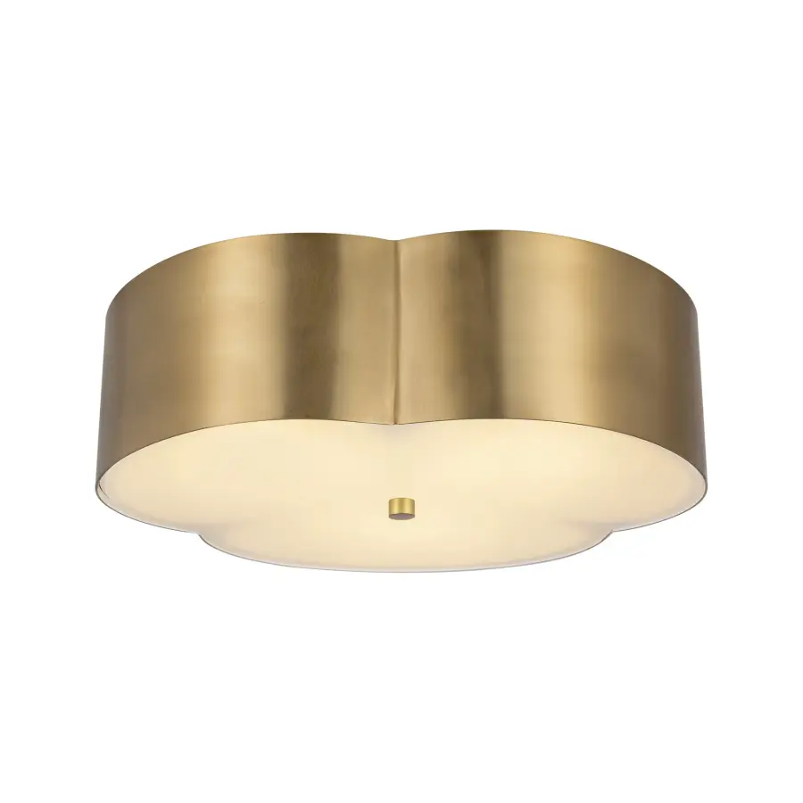Adella 14-Inch Flush Mount in Aged White - Image 3