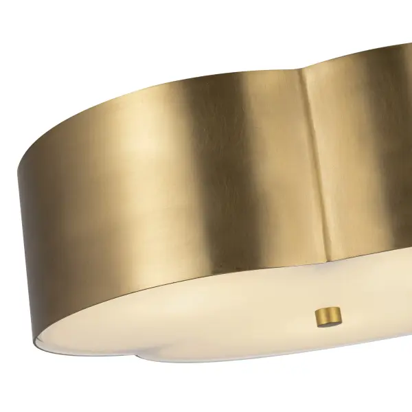 Adella 14-Inch Flush Mount in Aged White - Image 5