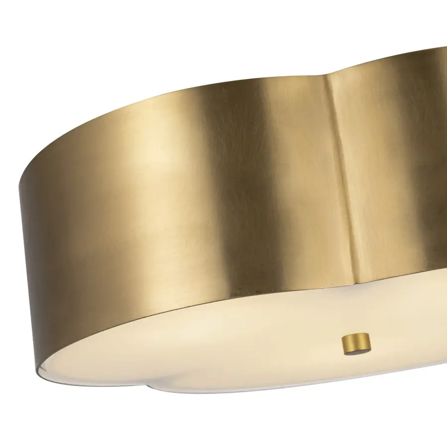 Adella 14-Inch Flush Mount in Aged White - Image 5