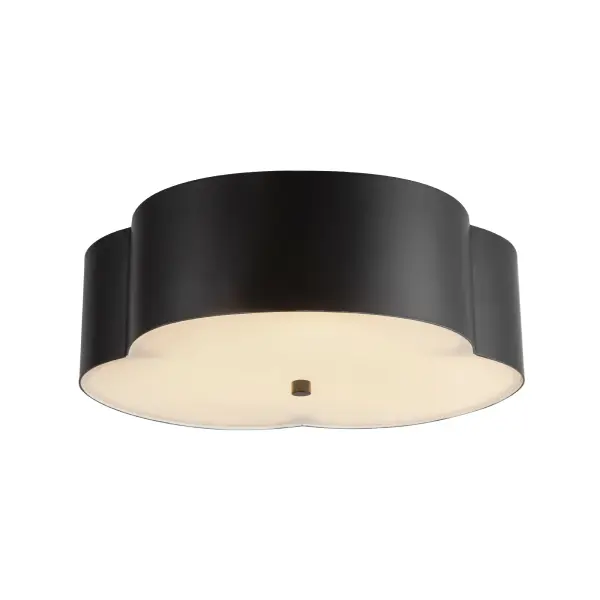 Adella 14-Inch Flush Mount in Aged White - Image 6