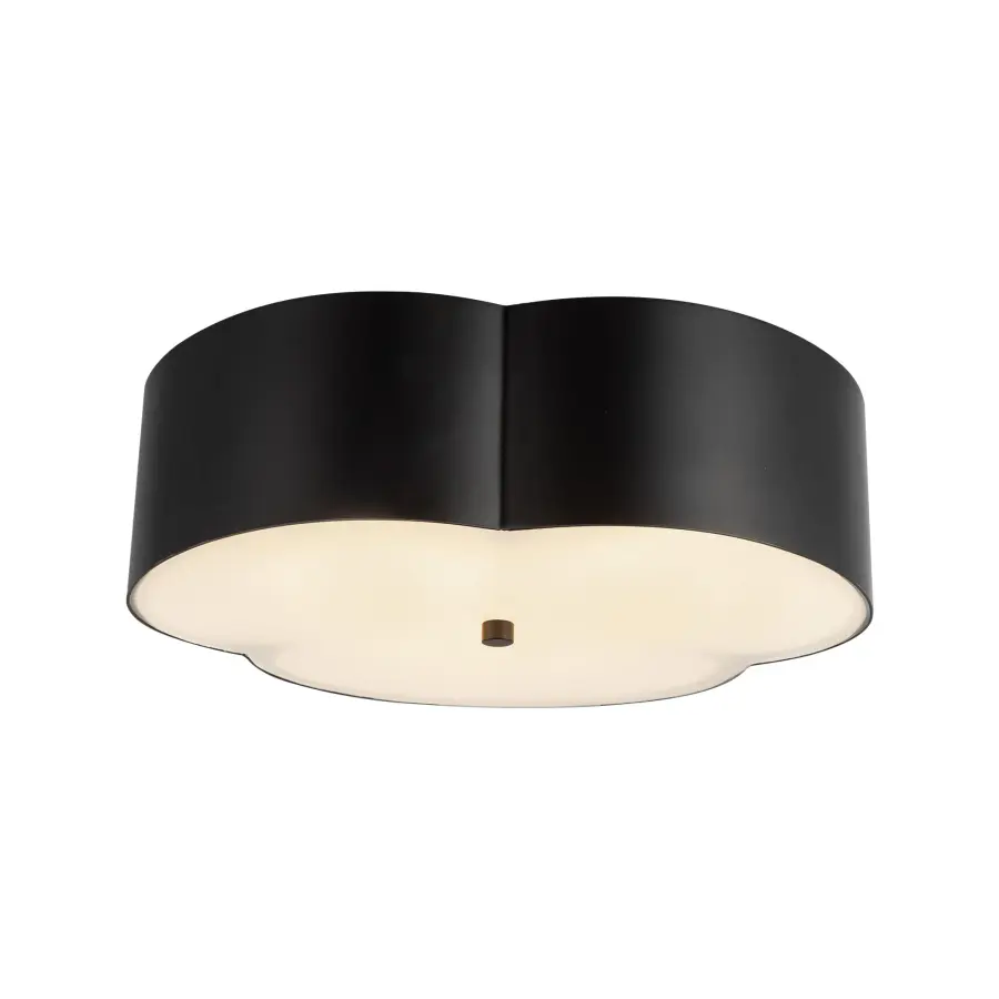 Adella 14-Inch Flush Mount in Aged White - Image 7