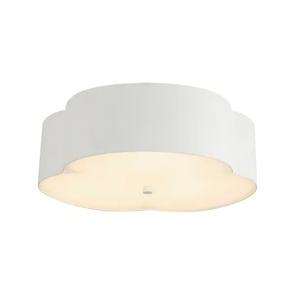 Adella 14-Inch Flush Mount in Aged White - Image 10