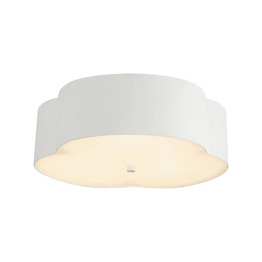 Adella 14-Inch Flush Mount in Aged White - Image 10