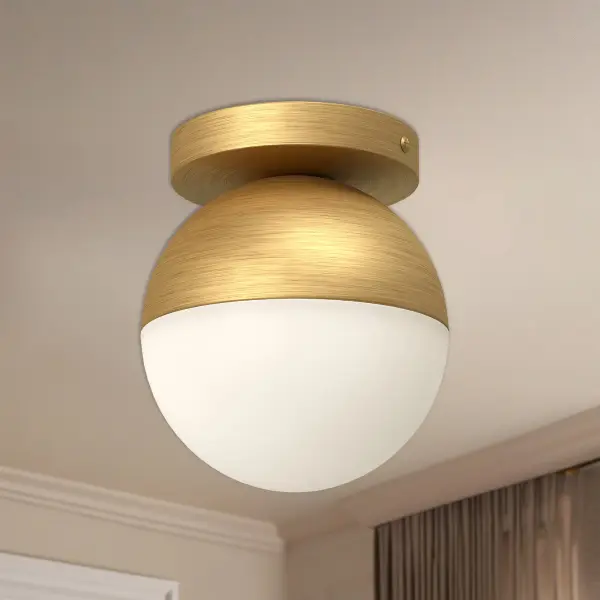 Monae 6-Inch Flush Mount in Brushed Gold - Image 4