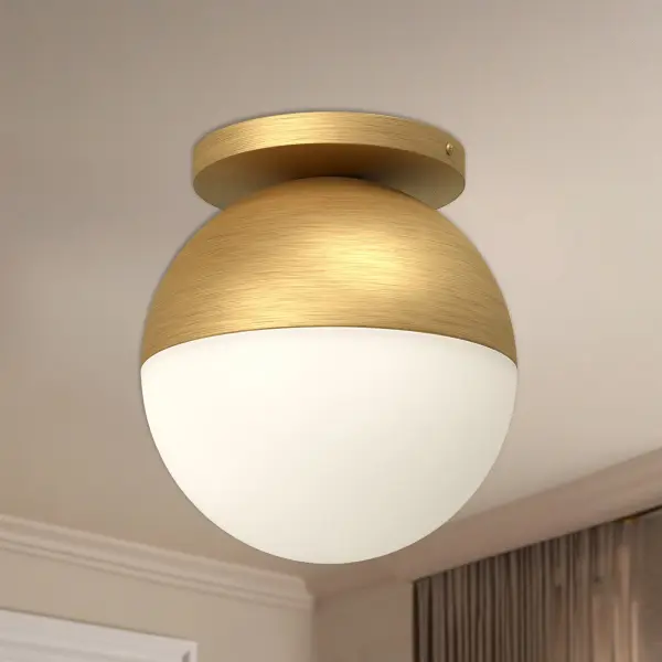 Monae 10-Inch Flush Mount in Brushed Gold - Image 3