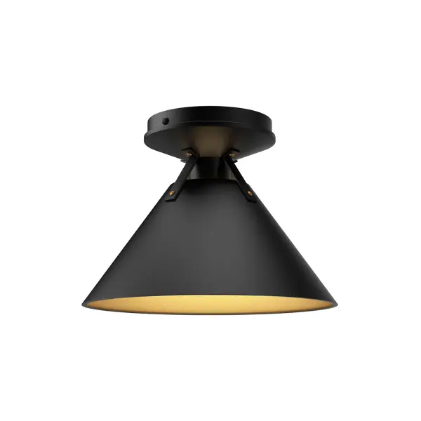 Archer 7-Inch Flush Mount in Matte Black - Image 1