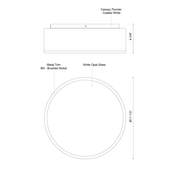 Sleek LED Flush Mount with Adjustable Color Temperature - Image 8