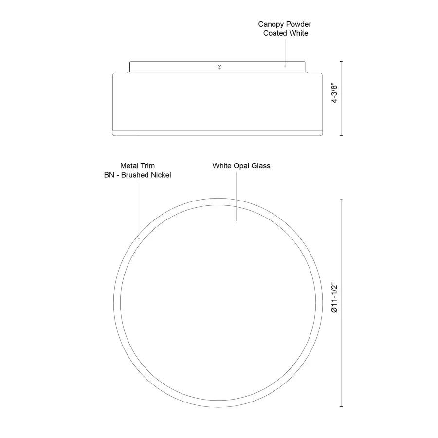 Sleek LED Flush Mount with Adjustable Color Temperature - Image 8