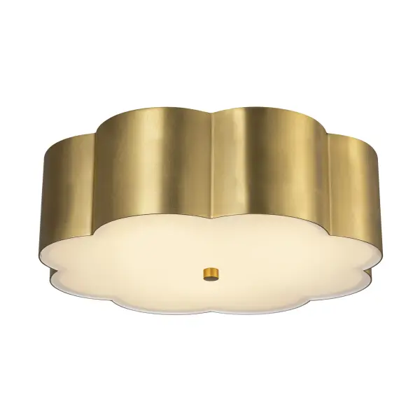 Blossom 14-Inch Flush Mount in Aged White - Image 11