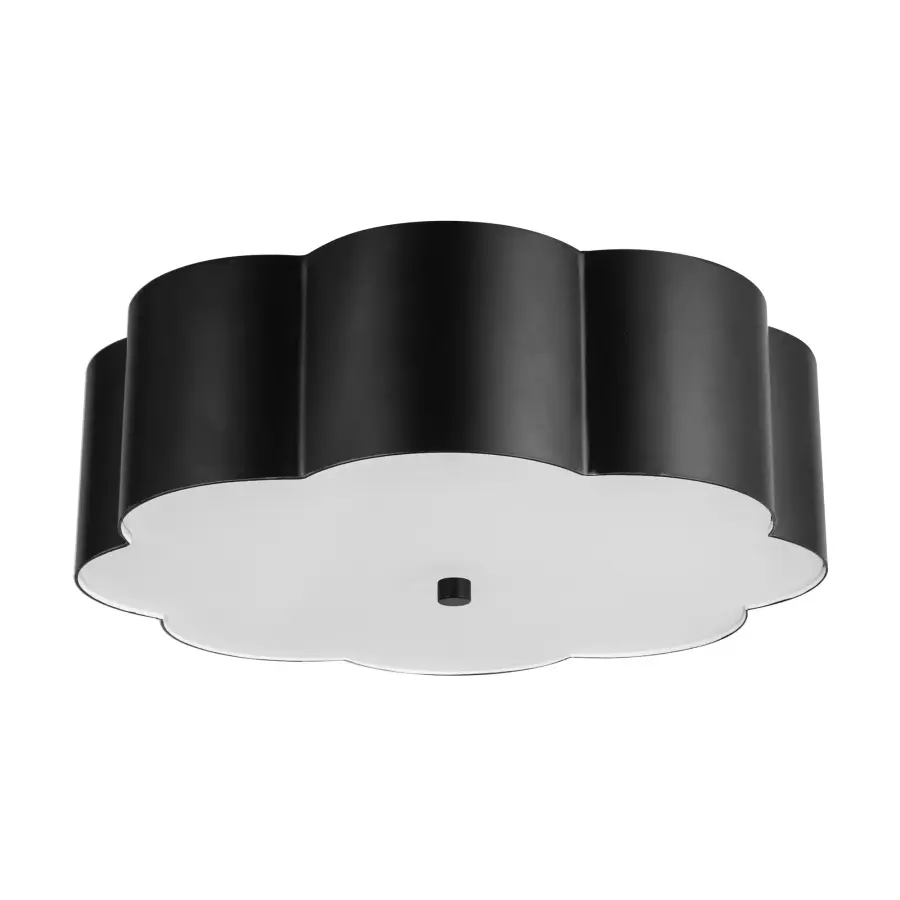 Blossom 14-Inch Flush Mount in Aged White - Image 4