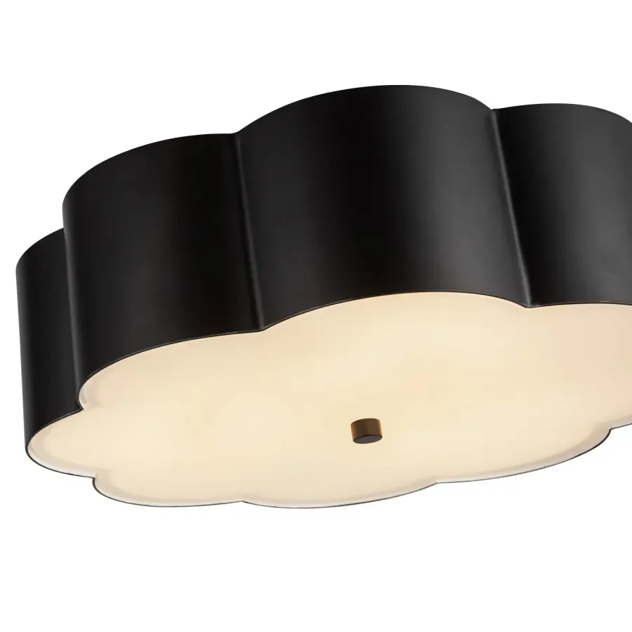 Blossom 14-Inch Flush Mount in Aged White - Image 5