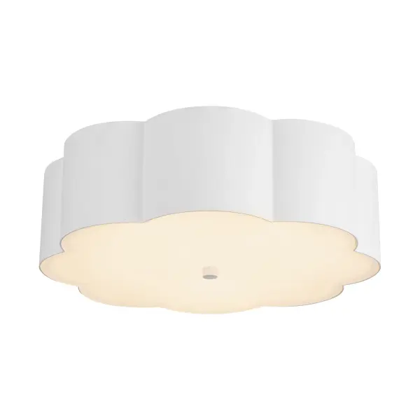 Blossom 14-Inch Flush Mount in Aged White - Image 6