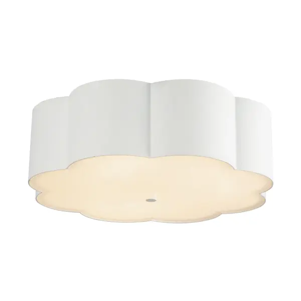 Blossom 14-Inch Flush Mount in Aged White - Image 8