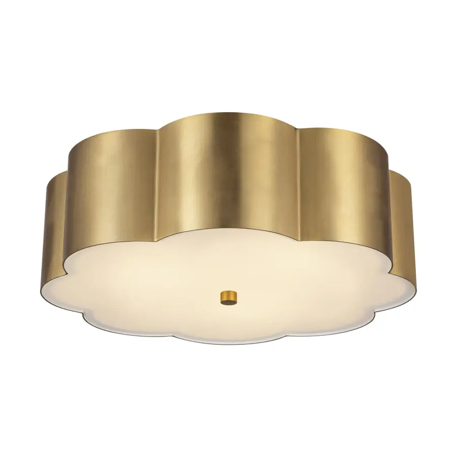 Blossom 14-Inch Flush Mount in Aged White - Image 10