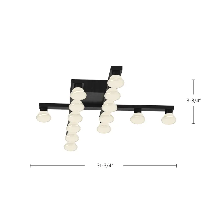 Hollywood Glamour Meets Modern Minimalism in Versatile Flush Mount - Image 5