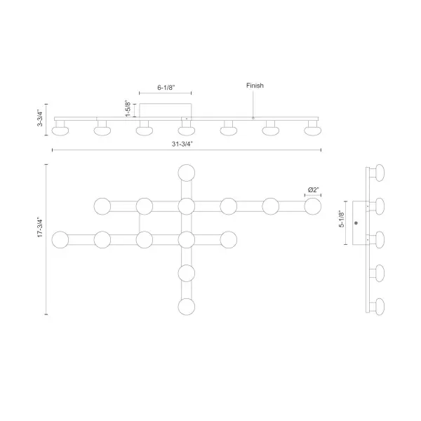 Hollywood Glamour Meets Modern Minimalism in Versatile Flush Mount - Image 6