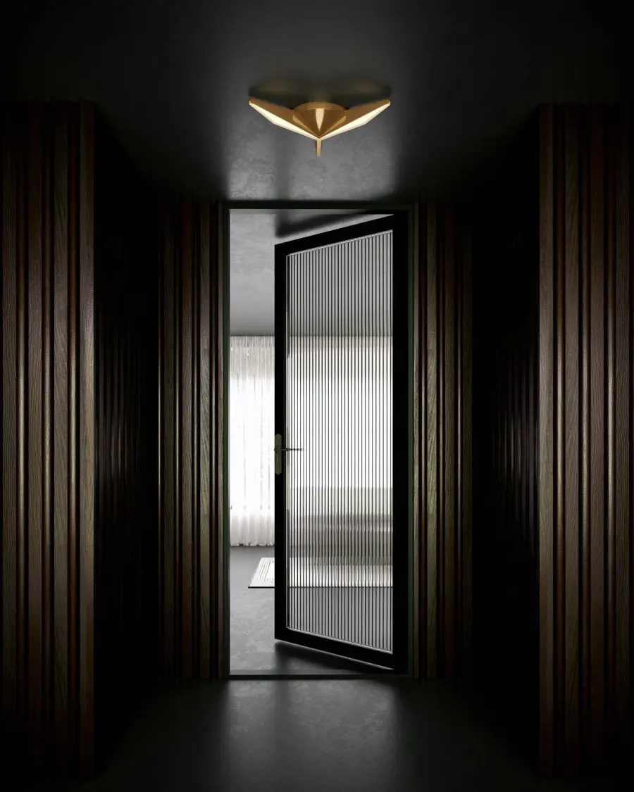 Sleek Japanese-Inspired Flush Mount with Integrated LED Technology - Image 2