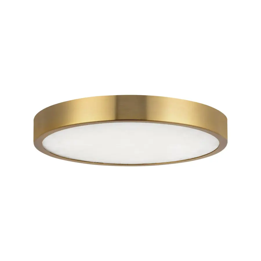 Evelyn 7-Inch Round Flush Mount in Matte Black with Alabaster - Image 7