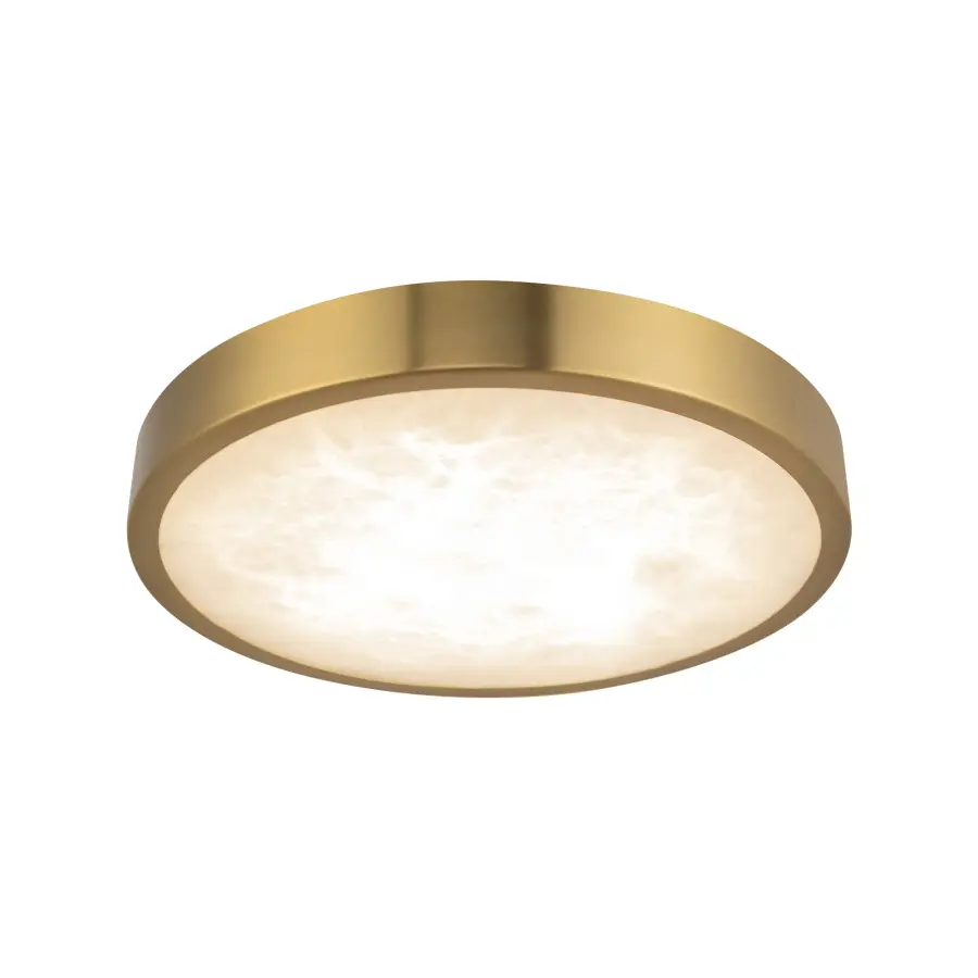 Evelyn 7-Inch Round Flush Mount in Matte Black with Alabaster - Image 9