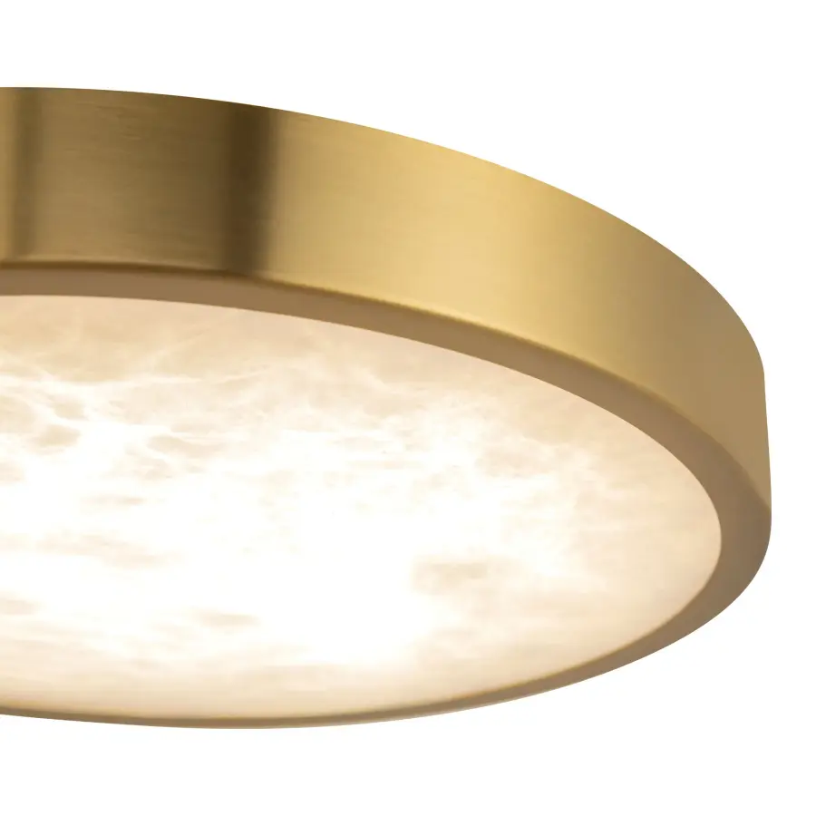 Evelyn 7-Inch Round Flush Mount in Matte Black with Alabaster - Image 10