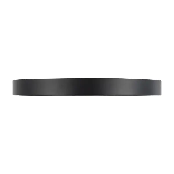 Evelyn 9-Inch Round Flush Mount in Matte Black with Alabaster - Image 4