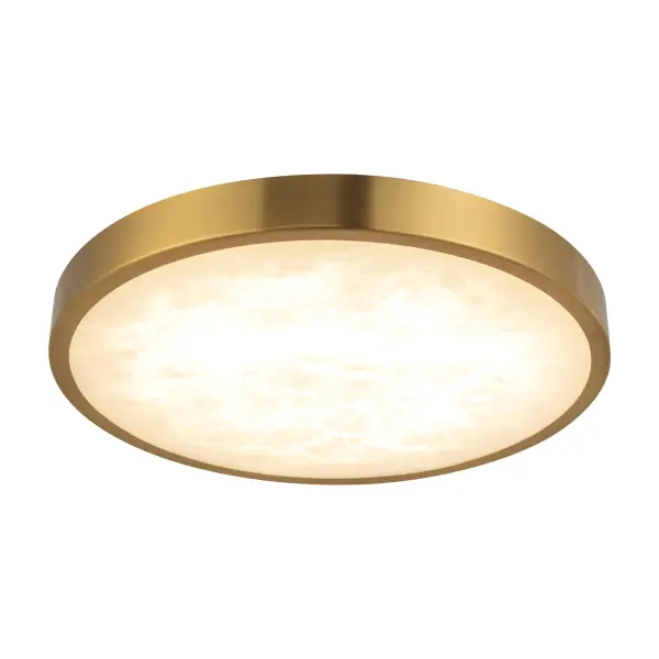 Evelyn 9-Inch Round Flush Mount in Matte Black with Alabaster - Image 9