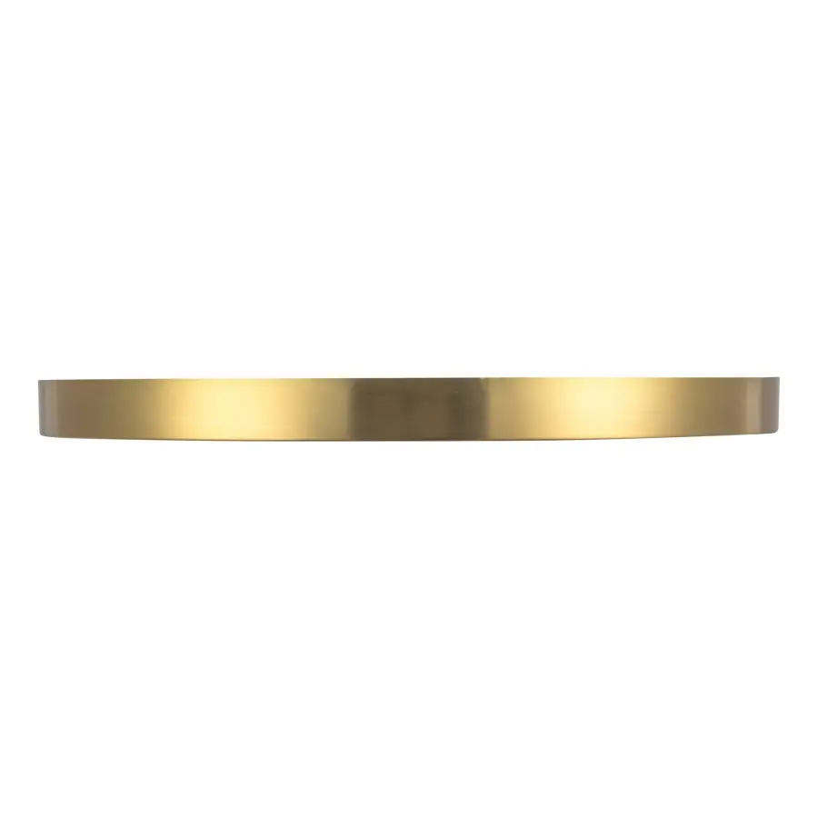Evelyn 12-Inch Round Flush Mount in Brushed Gold with Alabaster - Image 3