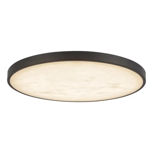 The Evelyn combines natural alabaster beauty with modern LED technology. Each unique diffuser showcases organic patterns while the 5-color temperature switch (2700K-5000K) lets you customize ambiance from warm to cool white. - alternate view