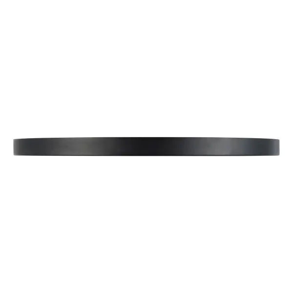 Evelyn 15" Round Flush Mount in Matte Black with Alabaster - Image 7