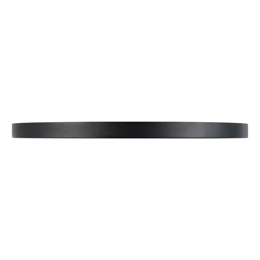 Evelyn 15" Round Flush Mount in Matte Black with Alabaster - Image 7