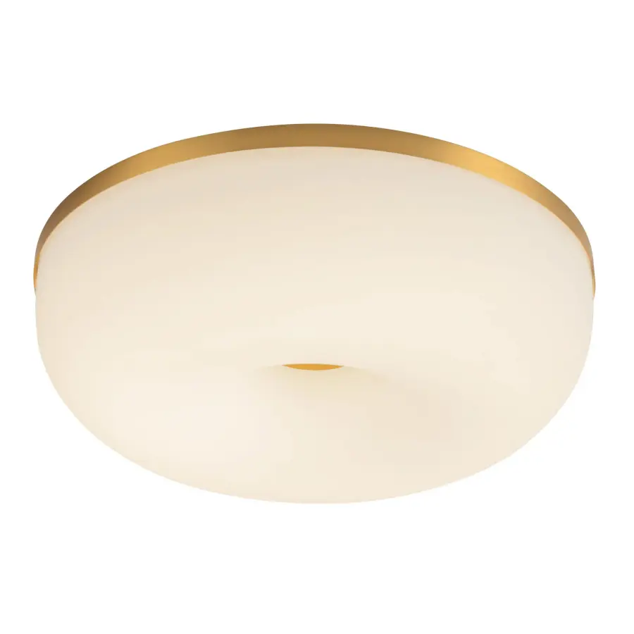 Jada 12-Inch Flush Mount in Brushed Gold - Image 4