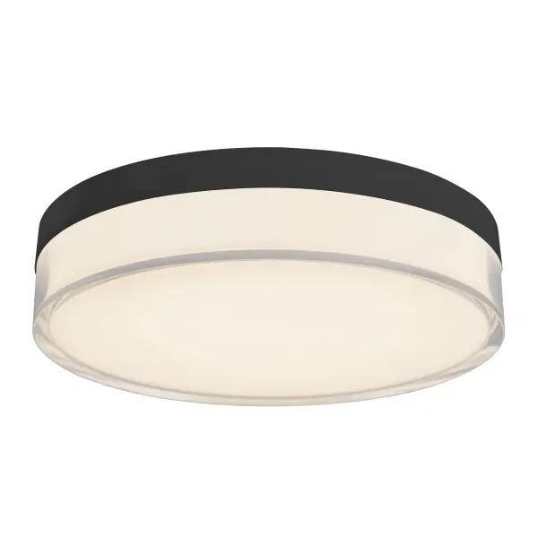 Quara 7" Flush Mount in Black - Image 1