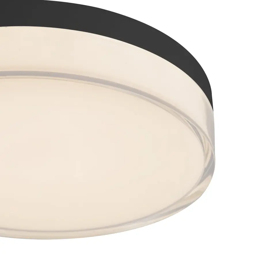 Quara 7" Flush Mount in Black - Image 4