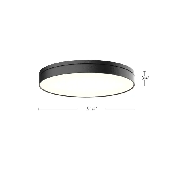 Novel 5-Inch Flush Mount in Matte Black - Image 3