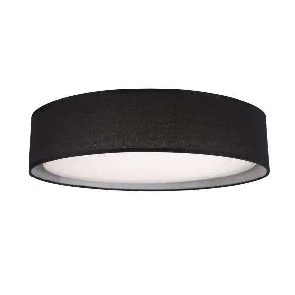 Dalton 16" Flush Mount in Matte Black - Image 1