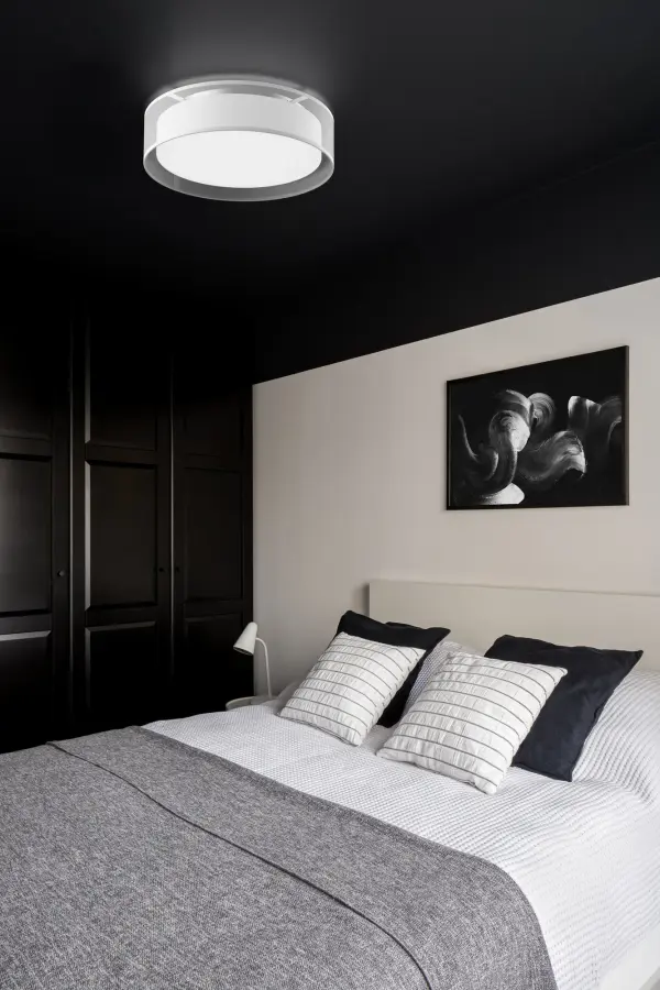 Dalton 16" Flush Mount in Matte Black - Image 3