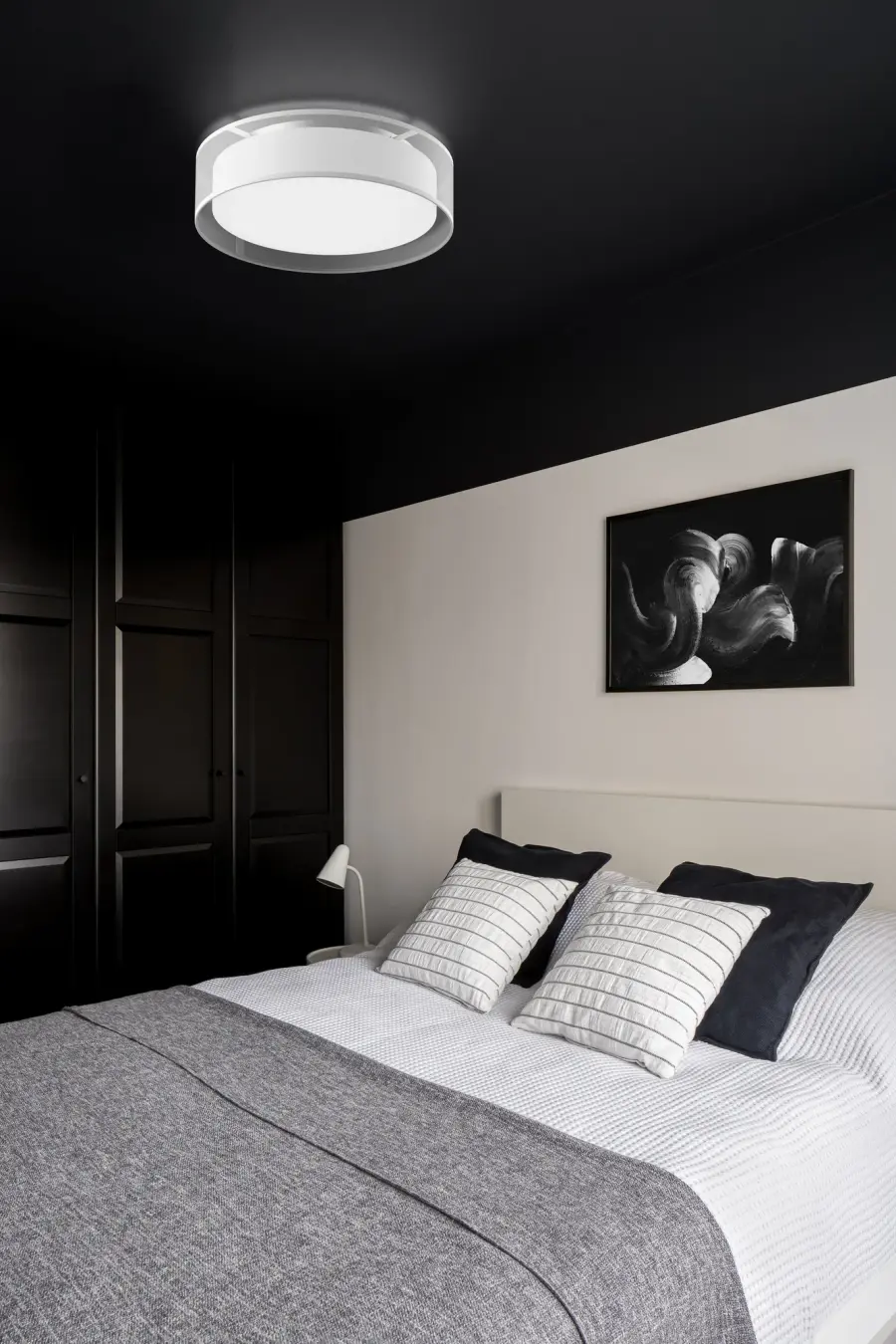 Dalton 16" Flush Mount in Matte Black - Image 3