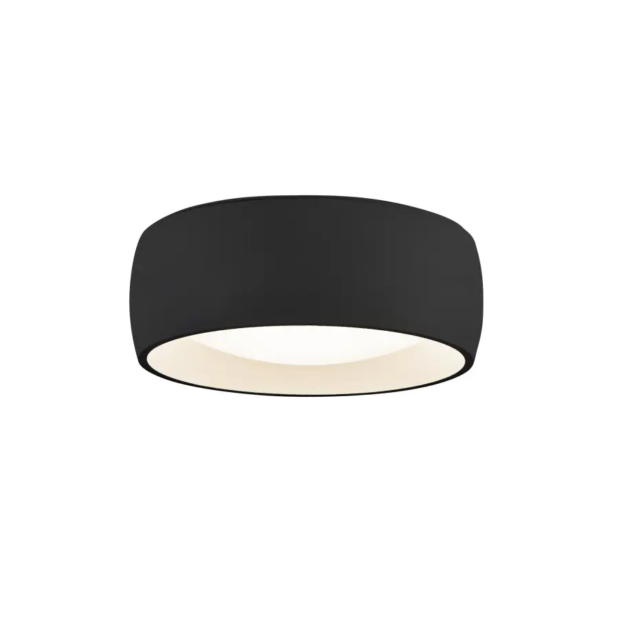Savile 4-Inch Flush Mount in Matte Black - Image 1
