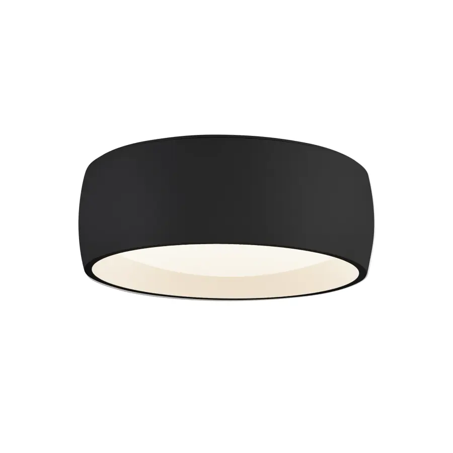 Savile 6-Inch Flush Mount in Matte Black - Image 1
