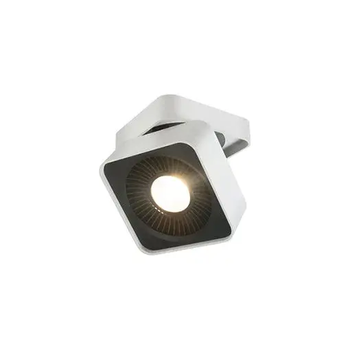 The Solo 5-inch flush mount combines commercial-grade durability with residential versatility. Its adjustable 90-degree tilt and 360-degree rotation allow precise light direction, while integrated LED technology provides energy-efficient illumination. - alternate view